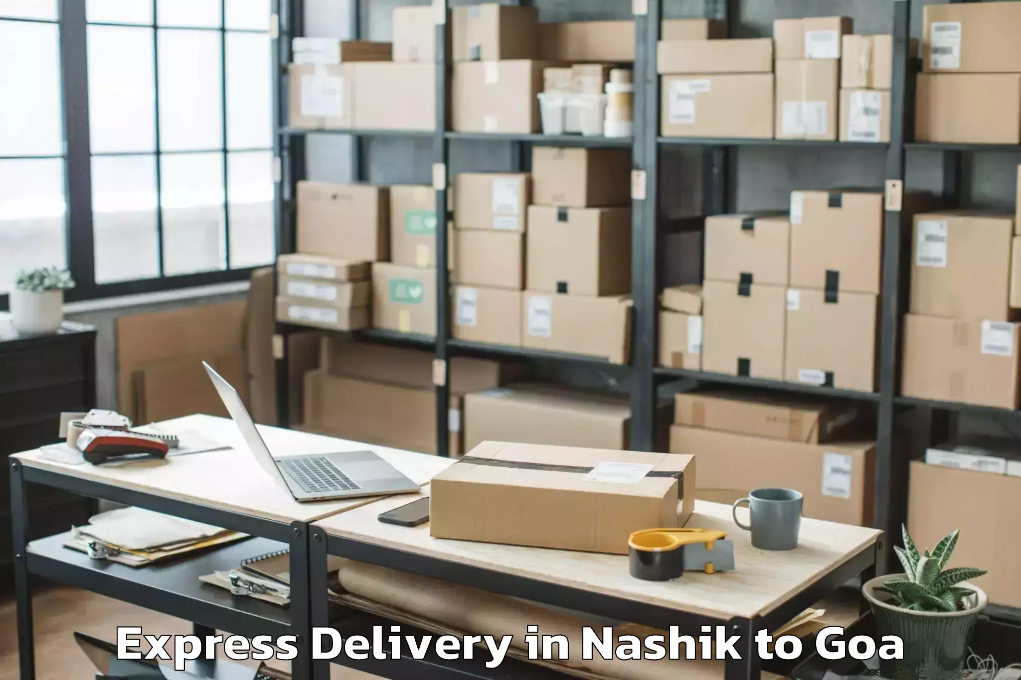 Trusted Nashik to Bambolim Express Delivery